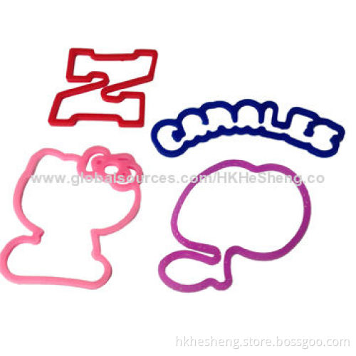 2014 Durable Economic Food-grade Silicone Rubber Bands, Available in Various Colors and Shapes